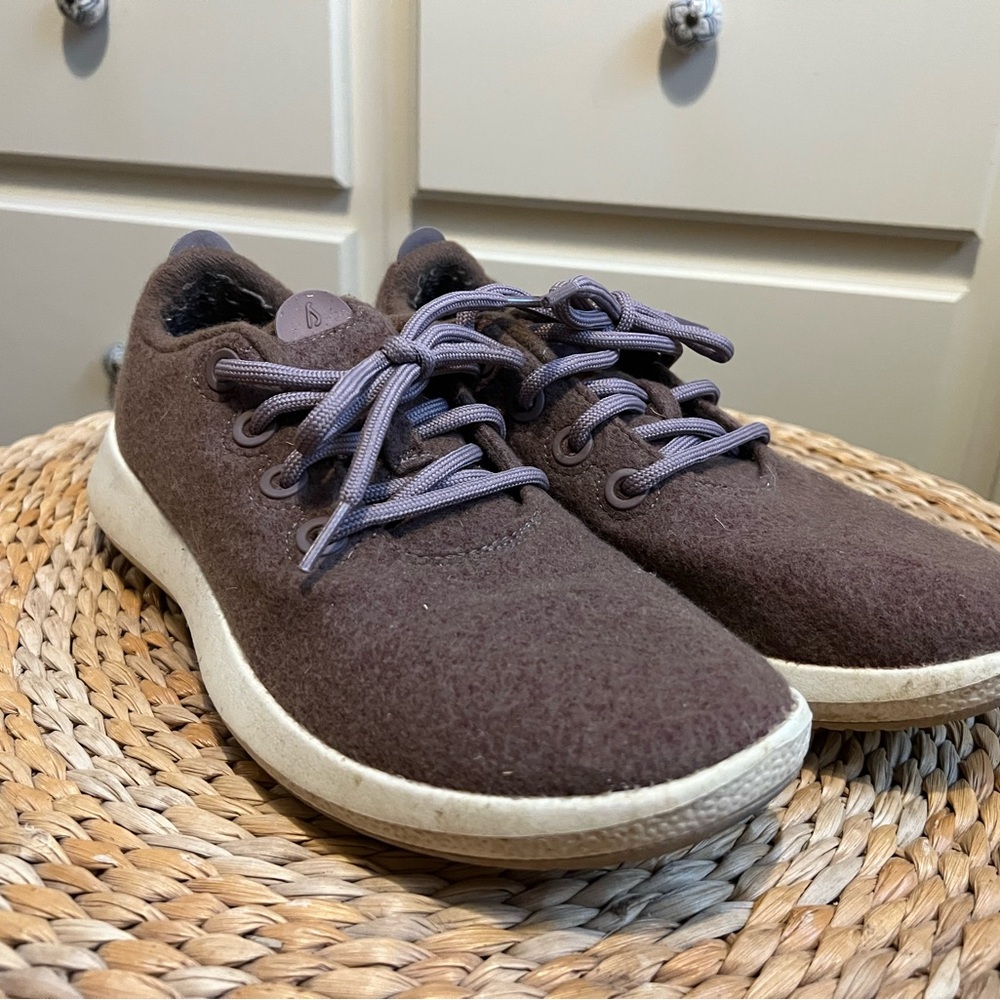 Allbirds Mauve Colored Sneakers Minimalist Design Wool Upper